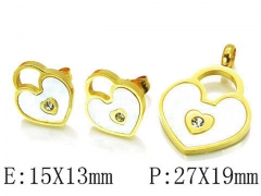 Stainless Steel Jewelry Wholesale - Stainless Steel Jewelry Sets - HY25S0572HIQ