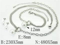 Stainless Steel Jewelry Wholesale - Stainless Steel Jewelry Sets - HY59S2293HMQ