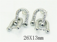 Stainless Steel Jewelry Wholesale - Stainless Steel Earrings - HY80E1239NR