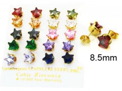 Stainless Steel Jewelry Wholesale - Stainless Steel Earrings - HY25E0675KLS