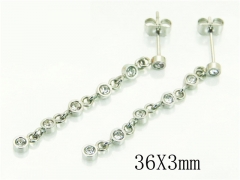 Stainless Steel Jewelry Wholesale - Stainless Steel Earrings - HY06E0343NR