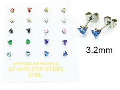 Stainless Steel Jewelry Wholesale - Stainless Steel Earrings - HY25E0671HOE