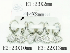 Stainless Steel Jewelry Wholesale - Stainless Steel Earrings - HY54E0166HJL