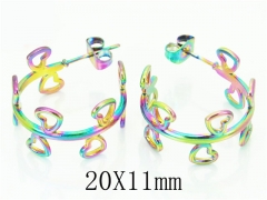 Stainless Steel Jewelry Wholesale - Stainless Steel Earrings - HY70E0634LT