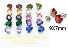 Stainless Steel Jewelry Wholesale - Stainless Steel Earrings - HY25E0694JLF