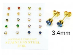 Stainless Steel Jewelry Wholesale - Stainless Steel Earrings - HY25E0664HNC