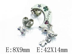 Stainless Steel Jewelry Wholesale - Stainless Steel Earrings - HY90E0256HLW