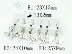 Stainless Steel Jewelry Wholesale - Stainless Steel Earrings - HY54E0160HJL