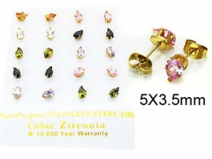 Stainless Steel Jewelry Wholesale - Stainless Steel Earrings - HY25E0630IJS