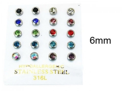 Stainless Steel Jewelry Wholesale - Stainless Steel Earrings - HY25E0660JSS