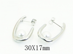 Stainless Steel Jewelry Wholesale - Stainless Steel Earrings - HY30E2161NS