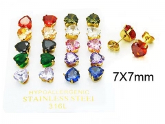 Stainless Steel Jewelry Wholesale - Stainless Steel Earrings - HY25E0700JOT