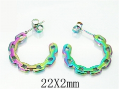 Stainless Steel Jewelry Wholesale - Stainless Steel Earrings - HY70E0383LB