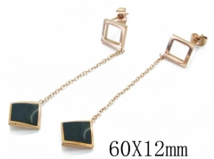 Stainless Steel Jewelry Wholesale - Stainless Steel Earrings - HY47E0076ML