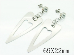 Stainless Steel Jewelry Wholesale - Stainless Steel Earrings - HY64E0473NW