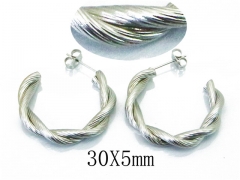 Stainless Steel Jewelry Wholesale - Stainless Steel Earrings - HY58E1388LA