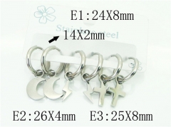 Stainless Steel Jewelry Wholesale - Stainless Steel Earrings - HY54E0165HSS