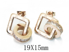 Stainless Steel Jewelry Wholesale - Stainless Steel Earrings - HY47E0098OR