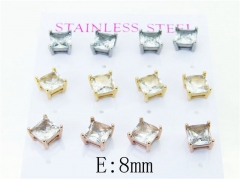 Stainless Steel Jewelry Wholesale - Stainless Steel Earrings - HY59E0990INX