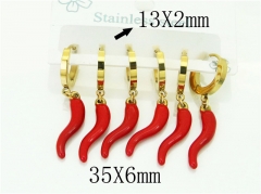 Stainless Steel Jewelry Wholesale - Stainless Steel Earrings - HY54E0164HJL