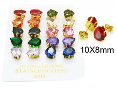 Stainless Steel Jewelry Wholesale - Stainless Steel Earrings - HY25E0693KLA