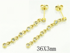 Stainless Steel Jewelry Wholesale - Stainless Steel Earrings - HY06E0344OR