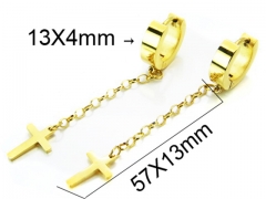 Stainless Steel Jewelry Wholesale - Stainless Steel Earrings - HY05E1385HIL