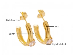 Stainless Steel Jewelry Wholesale - Stainless Steel Earrings - HY0076E0124