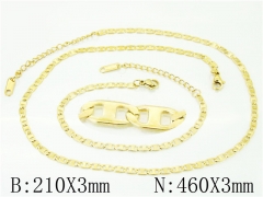 Wholesale Stainless Steel Bracelets & Necklaces Sets - HY40S0437NJ