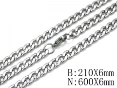 Wholesale Stainless Steel Bracelets & Necklaces Sets - HY61S0182M0