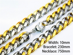 Wholesale Stainless Steel Bracelets & Necklaces Sets - HY40S0164KZL