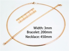 Wholesale Stainless Steel Bracelets & Necklaces Sets - HY70S0100HID