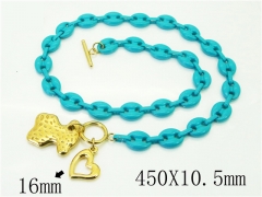 Wholesale Stainless Steel Bracelets & Necklaces Sets - HY21S0184IOV