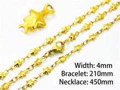 Wholesale Stainless Steel Bracelets & Necklaces Sets - HY39S0649MLQ