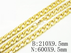 Wholesale Stainless Steel Bracelets & Necklaces Sets - HY40S0512HPL