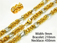 Wholesale Stainless Steel Bracelets & Necklaces Sets - HY40S0210IPU