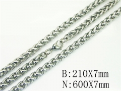 Wholesale Stainless Steel Bracelets & Necklaces Sets - HY40S0551HDD