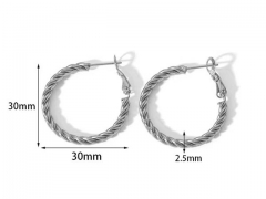 Stainless Steel Jewelry Wholesale - Stainless Steel Earrings - HY0158E0106
