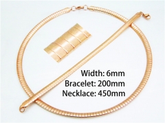 Wholesale Stainless Steel Bracelets & Necklaces Sets - HY70S0094HKQ