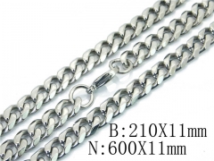 Wholesale Stainless Steel Bracelets & Necklaces Sets - HY40S0405IJF