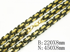 Wholesale Stainless Steel Bracelets & Necklaces Sets - HY62S0528JHF