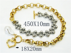 Stainless Steel Jewelry Wholesale - Stainless Steel Necklaces - HY21N0192HPY