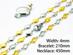 Wholesale Stainless Steel Bracelets & Necklaces Sets - HY39S0658MLR