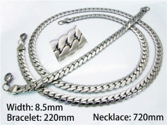 Wholesale Stainless Steel Bracelets & Necklaces Sets - HY40S0186IIF