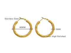 Stainless Steel Jewelry Wholesale - Stainless Steel Earrings - HY0076E0211