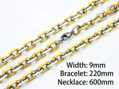 Wholesale Stainless Steel Bracelets & Necklaces Sets - HY40S0012J00