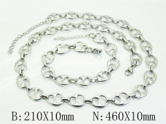 Wholesale Stainless Steel Bracelets & Necklaces Sets - HY70S0622IJE