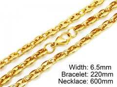 Wholesale Stainless Steel Bracelets & Necklaces Sets - HY55S0079I00