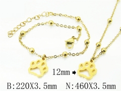 Wholesale Stainless Steel Bracelets & Necklaces Sets - HY91S1211HIS