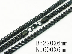 Wholesale Stainless Steel Bracelets & Necklaces Sets - HY40S0546JHE